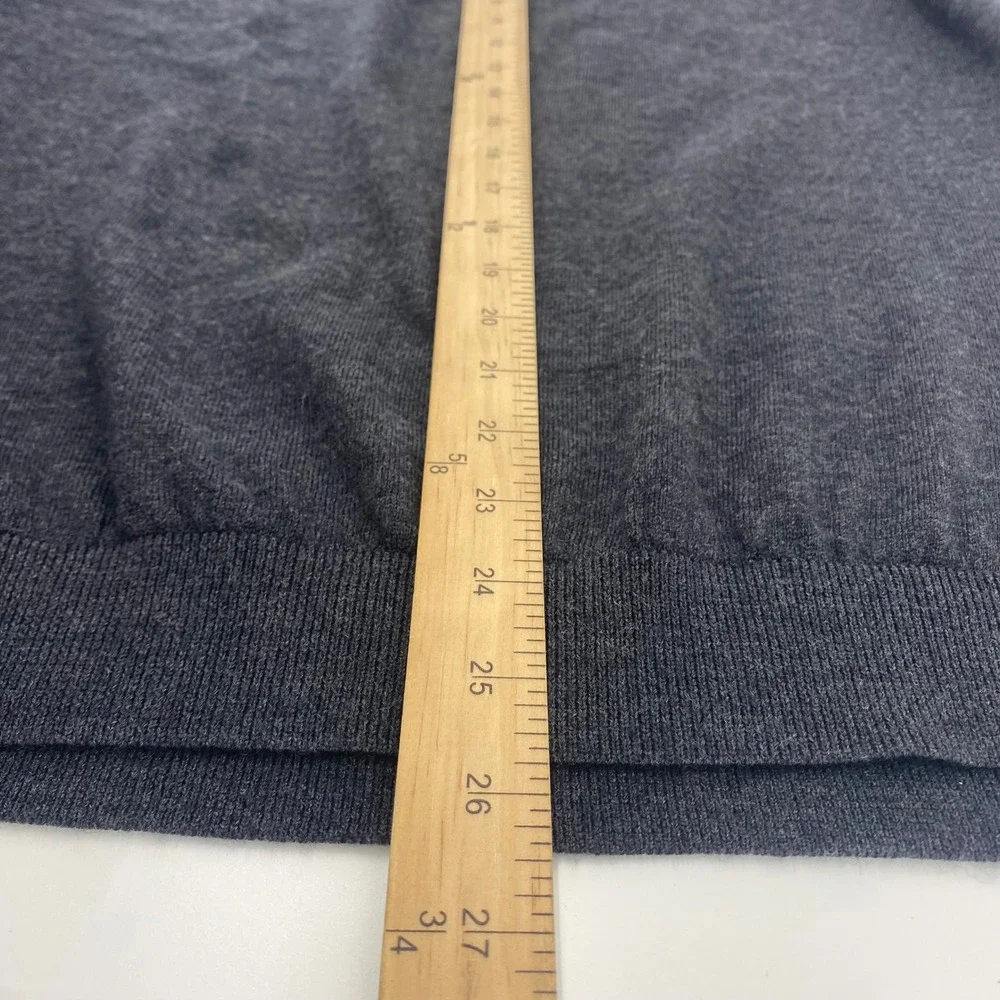 Tiger Woods Collection Sweater Mens Medium Gray‎ Merino Wool Crewneck